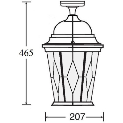Потолочный светильник уличный ASTORIA 2M 91405MA Bl ромб