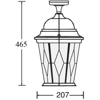 Потолочный светильник уличный ASTORIA 2M 91405MA Gw ромб