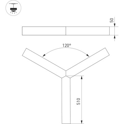 Подвесной светильник RAYS 049205
