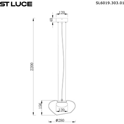 Подвесной светильник Foray SL6019.303.01