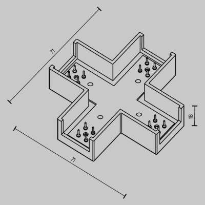 Коннектор Accessories for tracks Elasity TRA160CX-11B